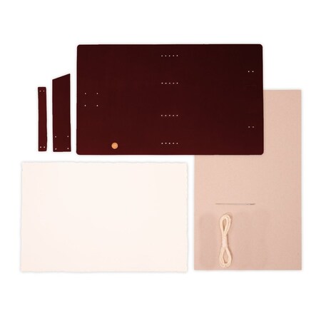 Rustico 'DIY'' Good Book Leather Journal Kit in Burgundy BK0040-DY04-BK